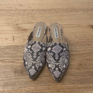 Steve Madden Snakeprint Mules 7.5M